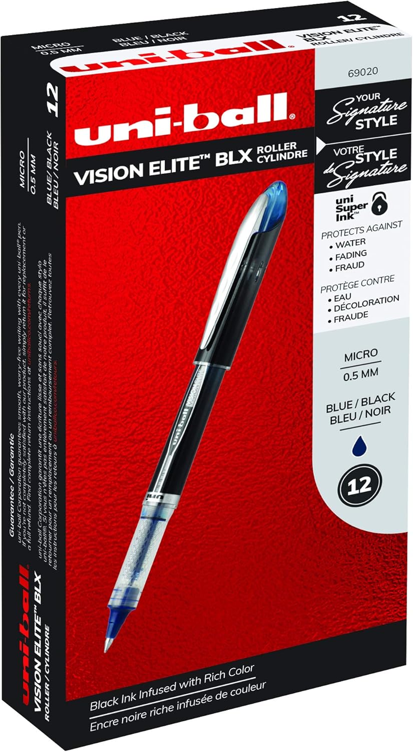 uni-ball micro point rollerball pens