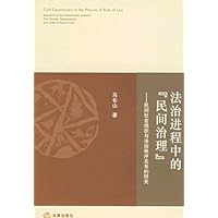 法治进程中的"民间治理":民间社会组织与法治秩序关系的研究