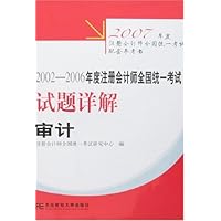 2002-2006年度注册会计师全国统一考试试题详解:审计(附卡)