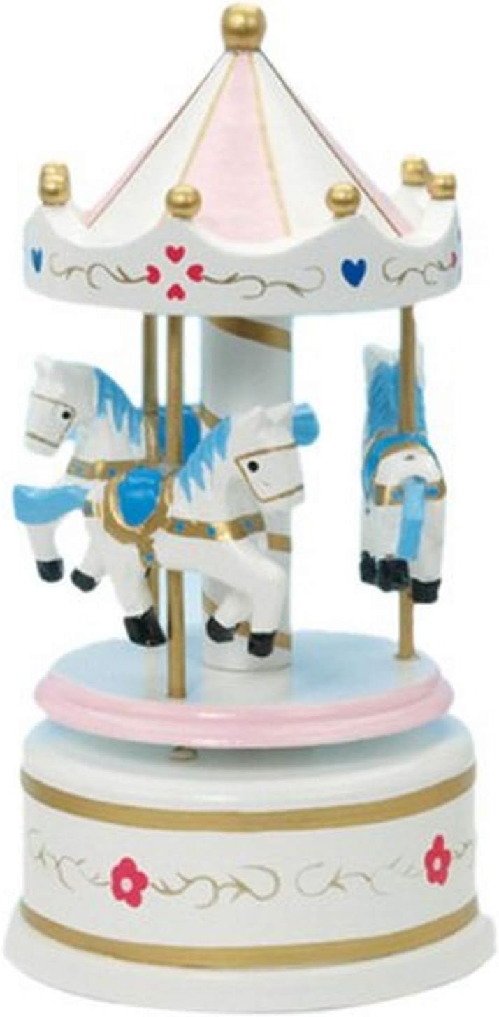 musicbox world 16011 170 mm 旋转木马 play 旋转木马华尔兹,白色