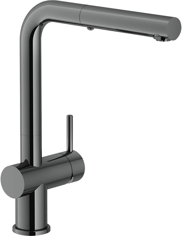 franke弗兰卡 厨房水槽水龙头 active plus sm pull out-黑色镀铬