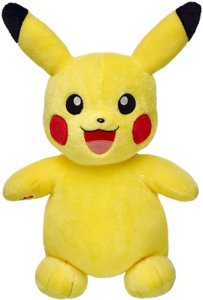 build a bear 2 件套无填充毛绒玩具皮卡丘魅力者 15 英寸