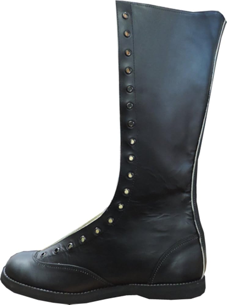 deportes martinez 摔跤靴自然翼尖 35.56cm 高,小腿 40.64cm