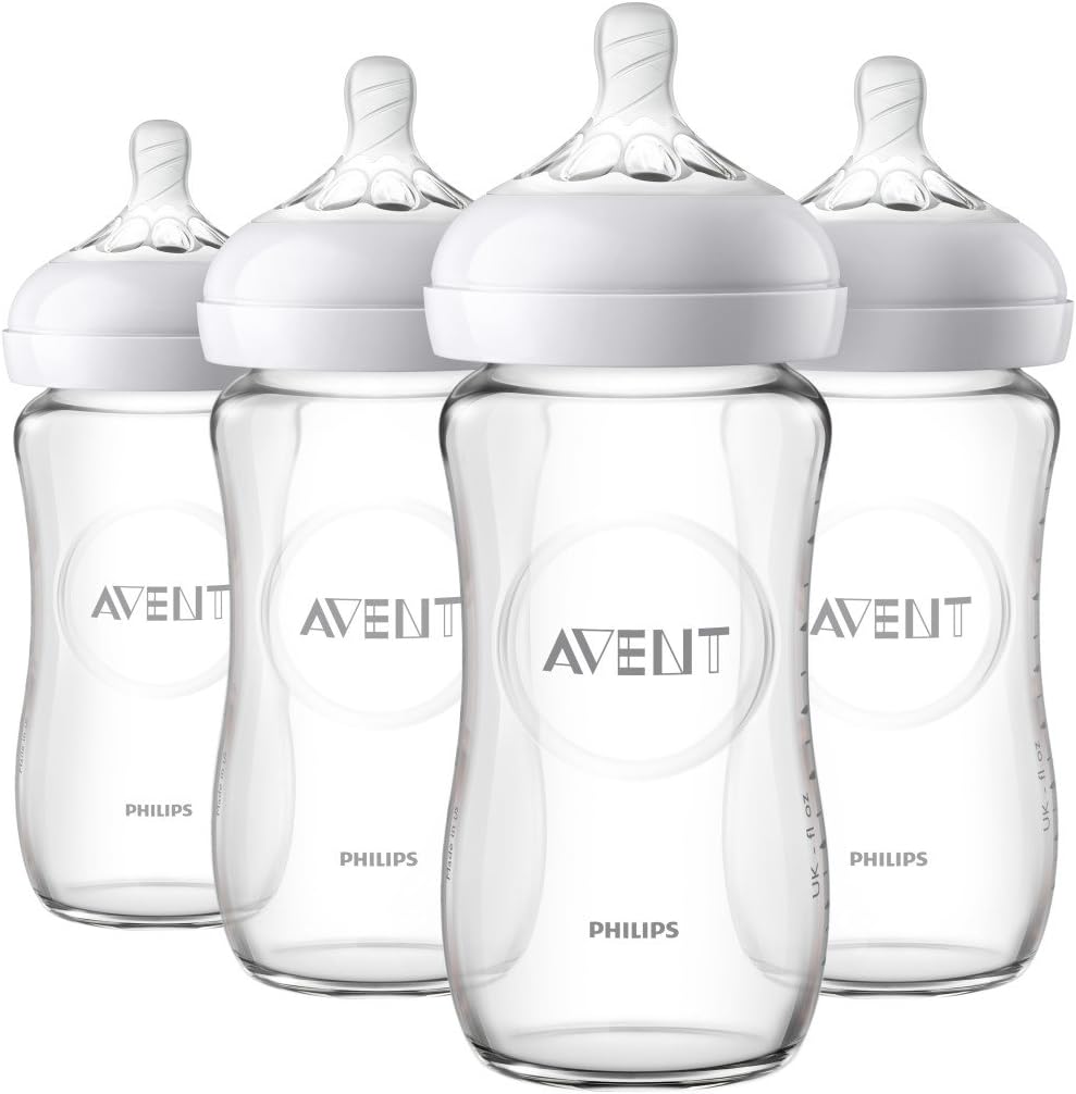 philips avent 飞利浦 新安怡 天然玻璃婴儿奶瓶,8盎司/约227.