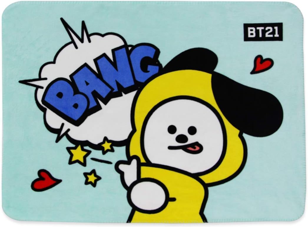 商品 婴儿膝盖法兰绒毛毯 尺寸 39 x 27 英寸_附赠 bts 照片 2 chimmy