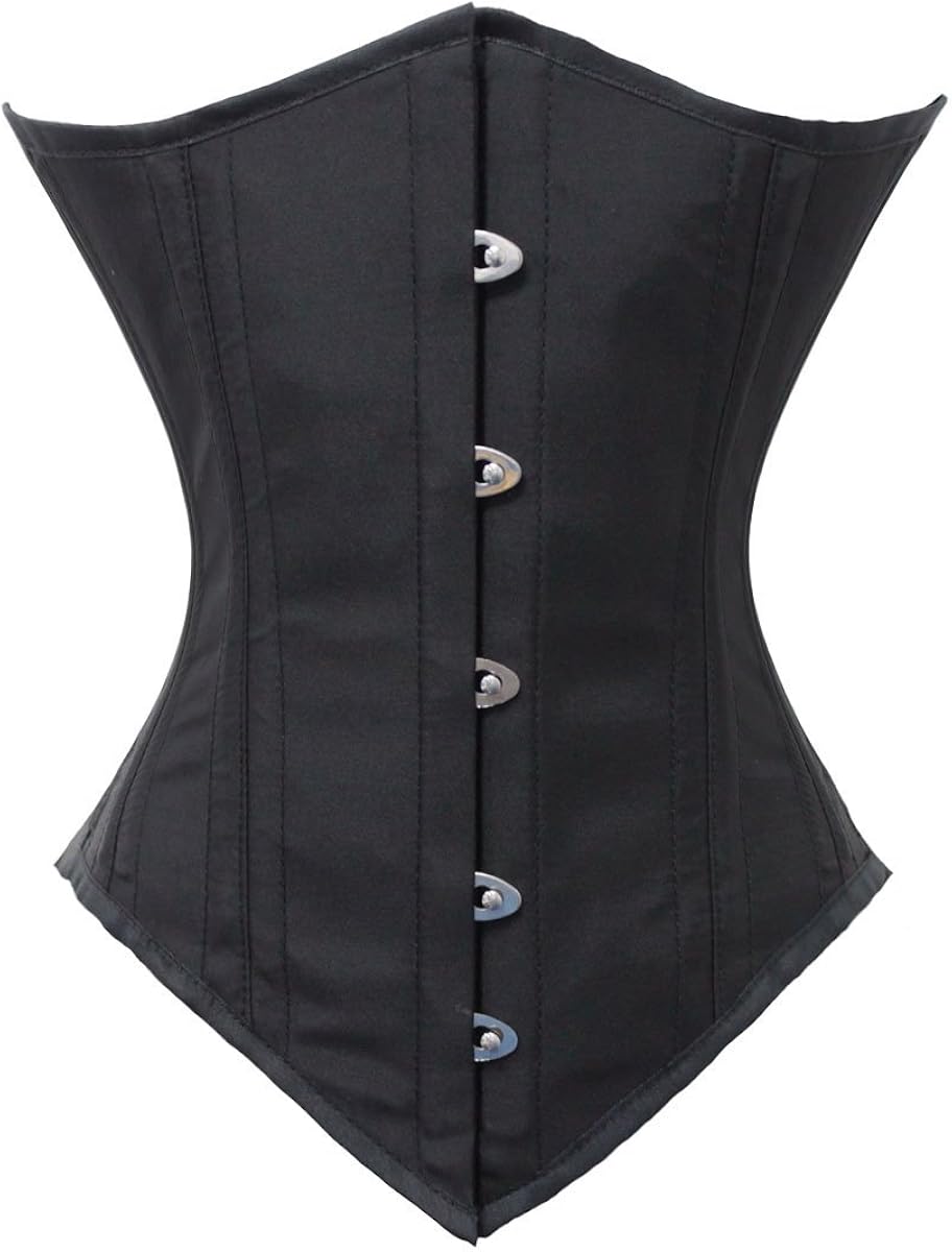 luvsecretlingerie 重型 26 双钢骨腰部训练暗缎面胸紧身胸衣 #8523