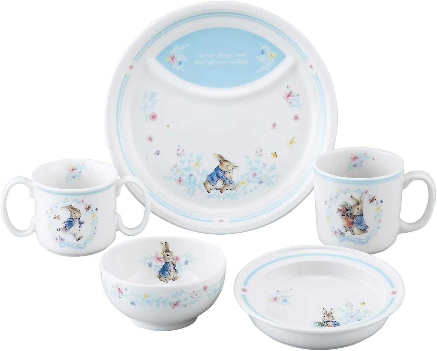 彼得兔 花边 餐具套装 白色 セット箱入 pr490-114