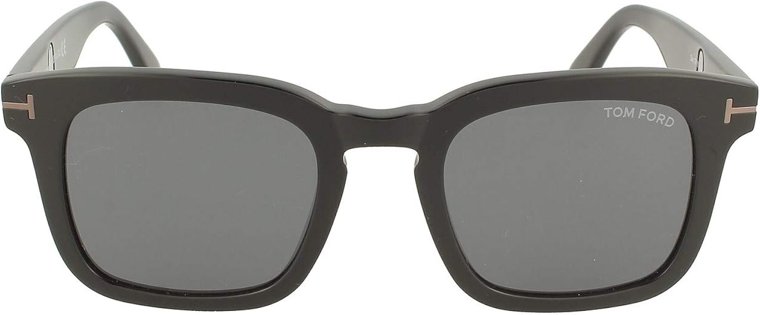 tom ford 太阳镜 ft 0751 -n 01a 亮黑色/烟灰色镜片/黑色"t"镜腿 d