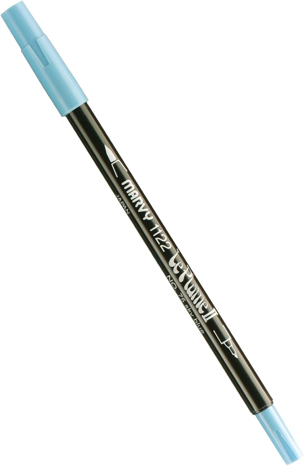 uchida marvy extra fine tip le plume ii 双编码笔 天蓝色 1122-c