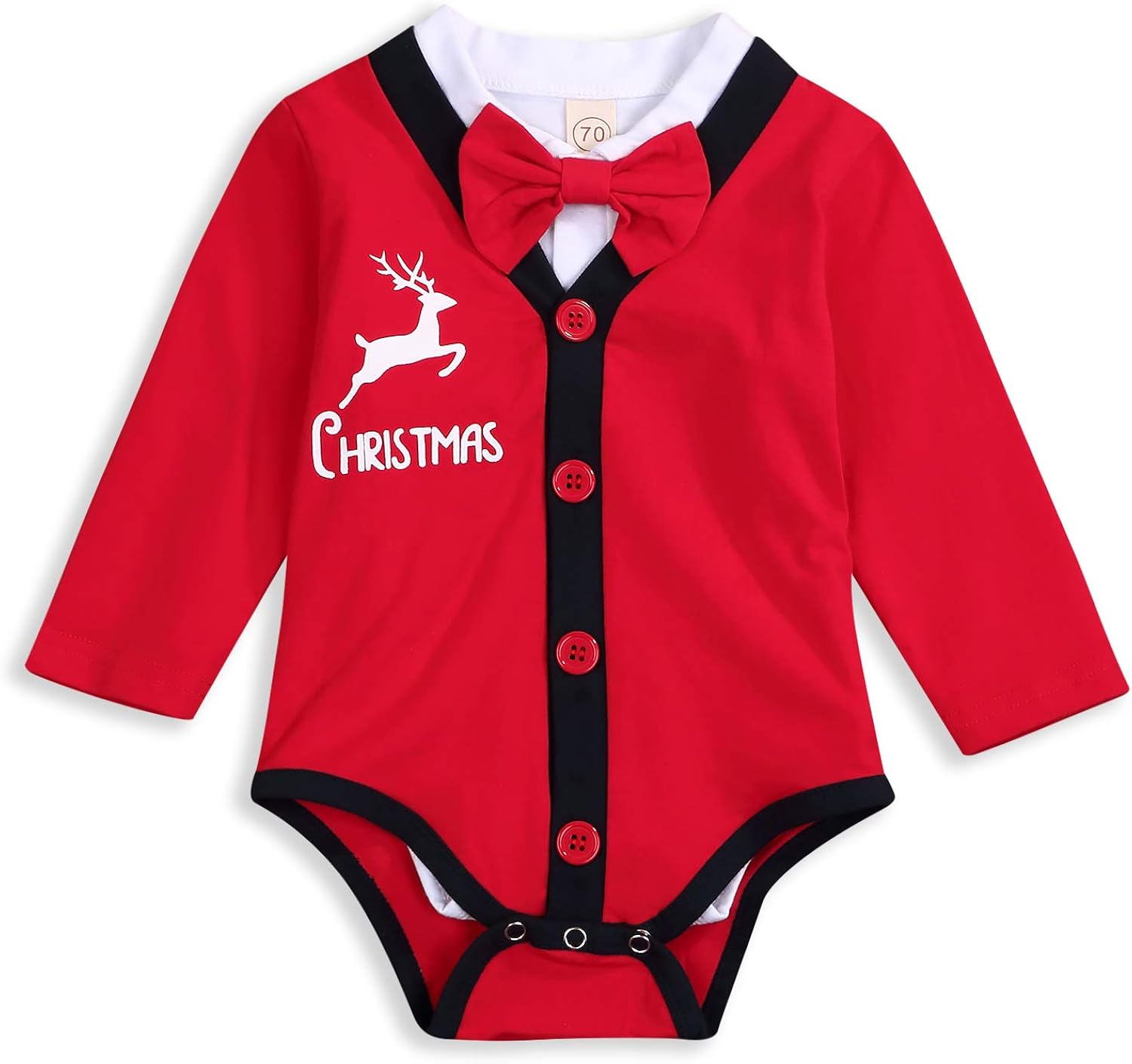 幼儿男婴圣诞套装婴儿 儿童 my first christmas 连衫裤 gentleman