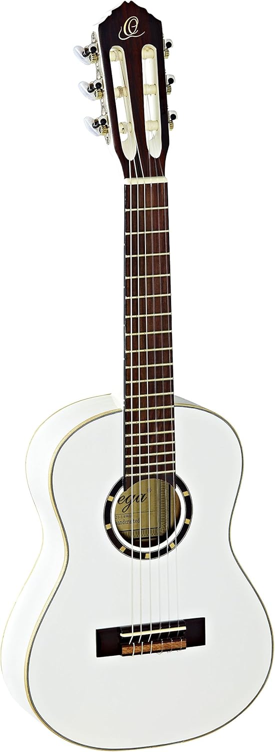 ortega r121古典吉他 丝绸般光滑表面 带优质吉他包 白色 1/4