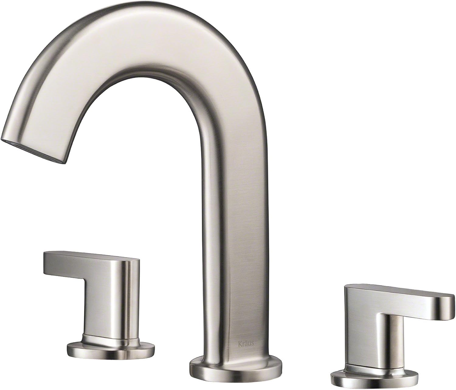 32 厘米宽浴室水龙头,带定制层压膜流 灰色(brushed nickel) kef