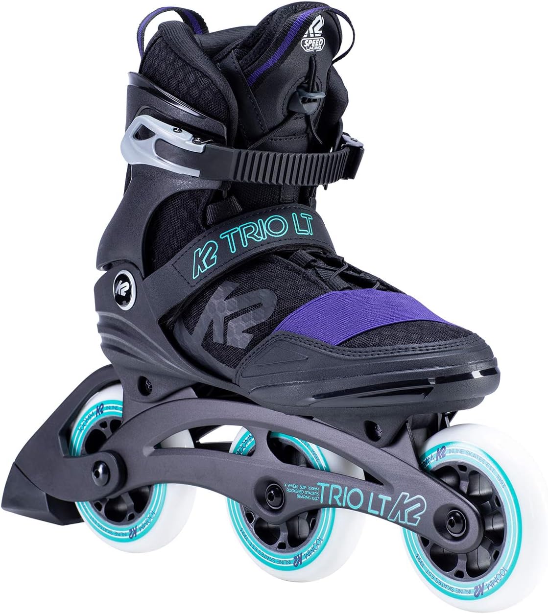 k2 skate trio lt 100 女士直排溜冰鞋
