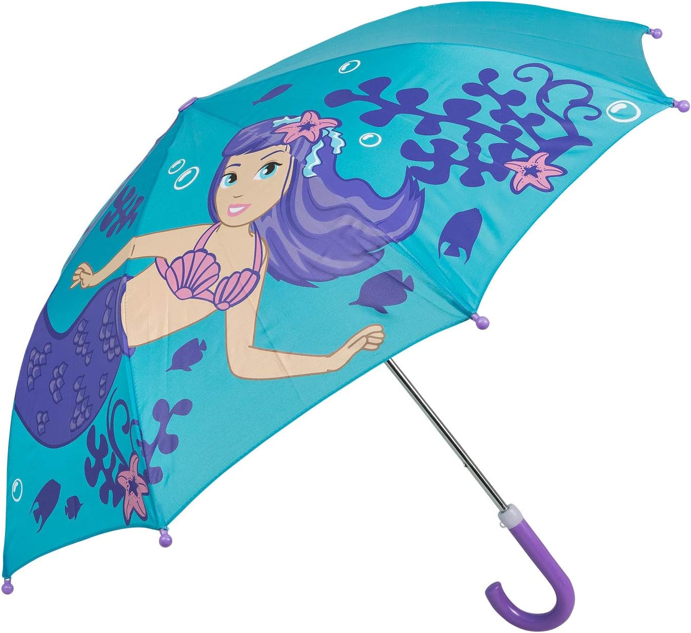 idena 儿童雨伞,直径 70 厘米,美人鱼图案蓝*