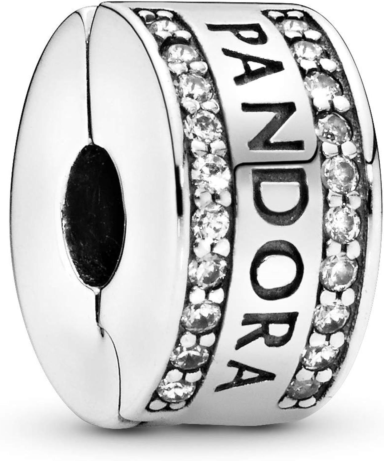 pandora 潘多拉 丹麦品牌 标志925银硅胶固定夹 792056cz-珠宝首饰