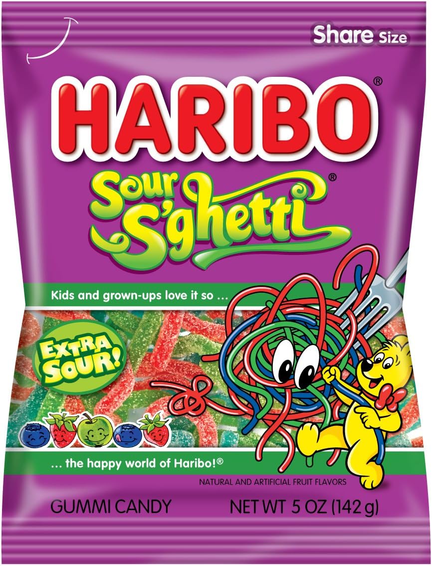 haribo 哈瑞宝软糖,酸果味,每包约142克.