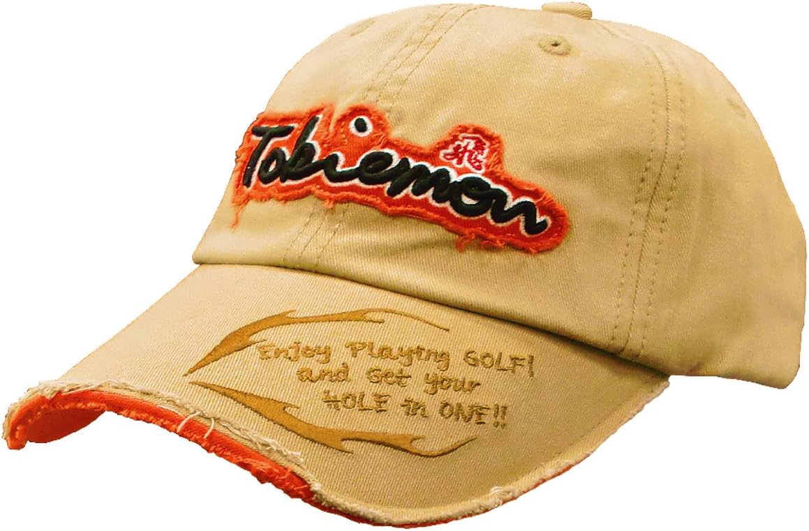 tobiemon(tobiemon) 飞卫门 高尔夫球帽 做旧加工 米色 带茶架 tbmcd