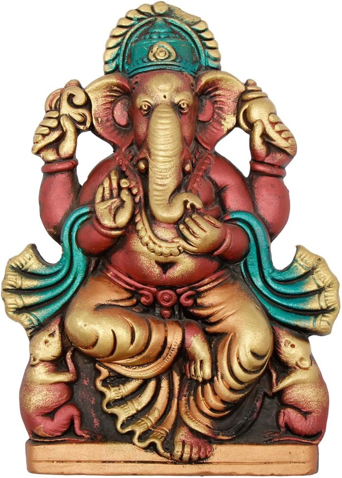 印度民族手工艺品 ganesha 勋爵 (7006)
