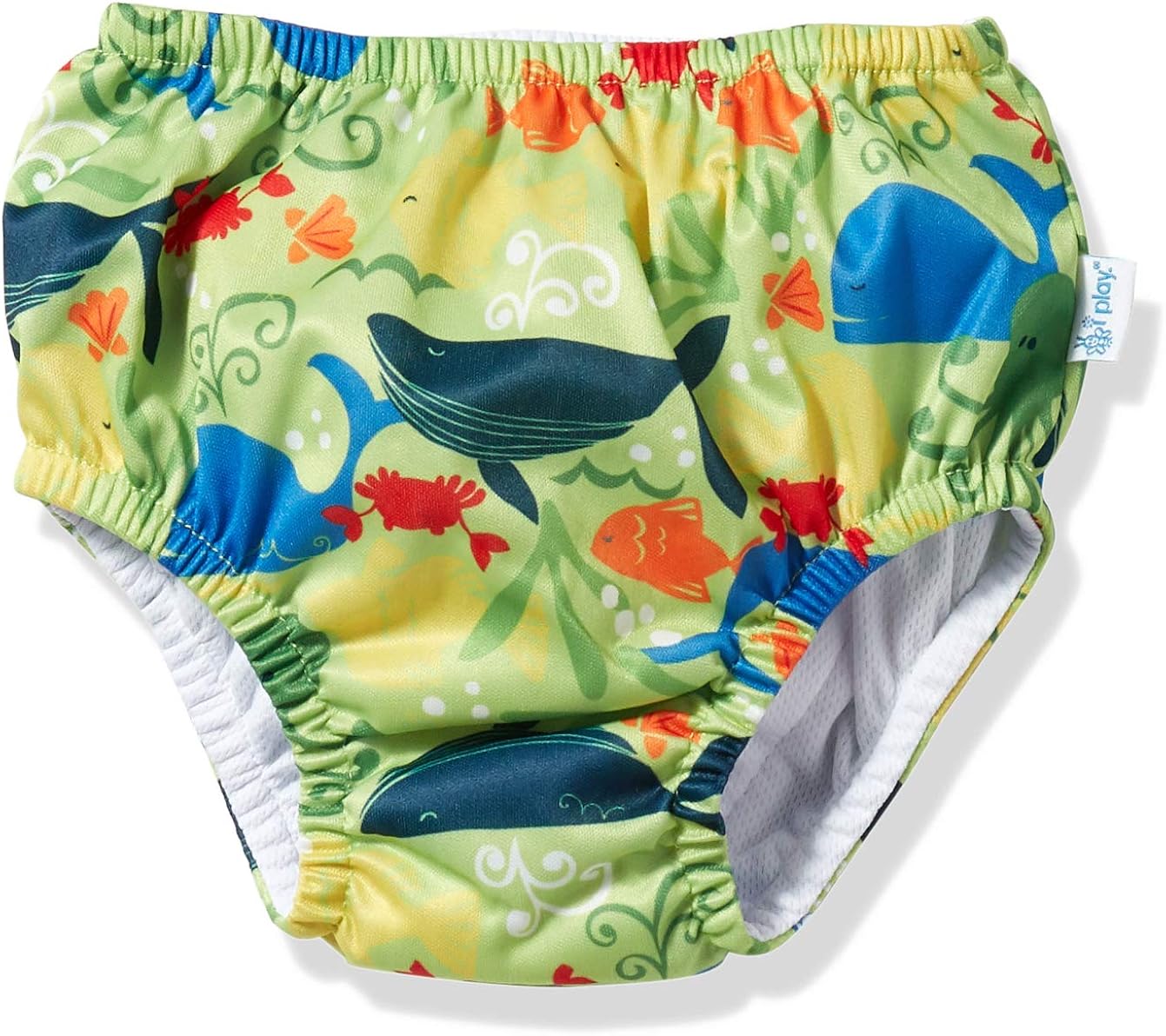 i play. by green sprouts 婴儿上拉式游泳尿布,green sealife,24个月