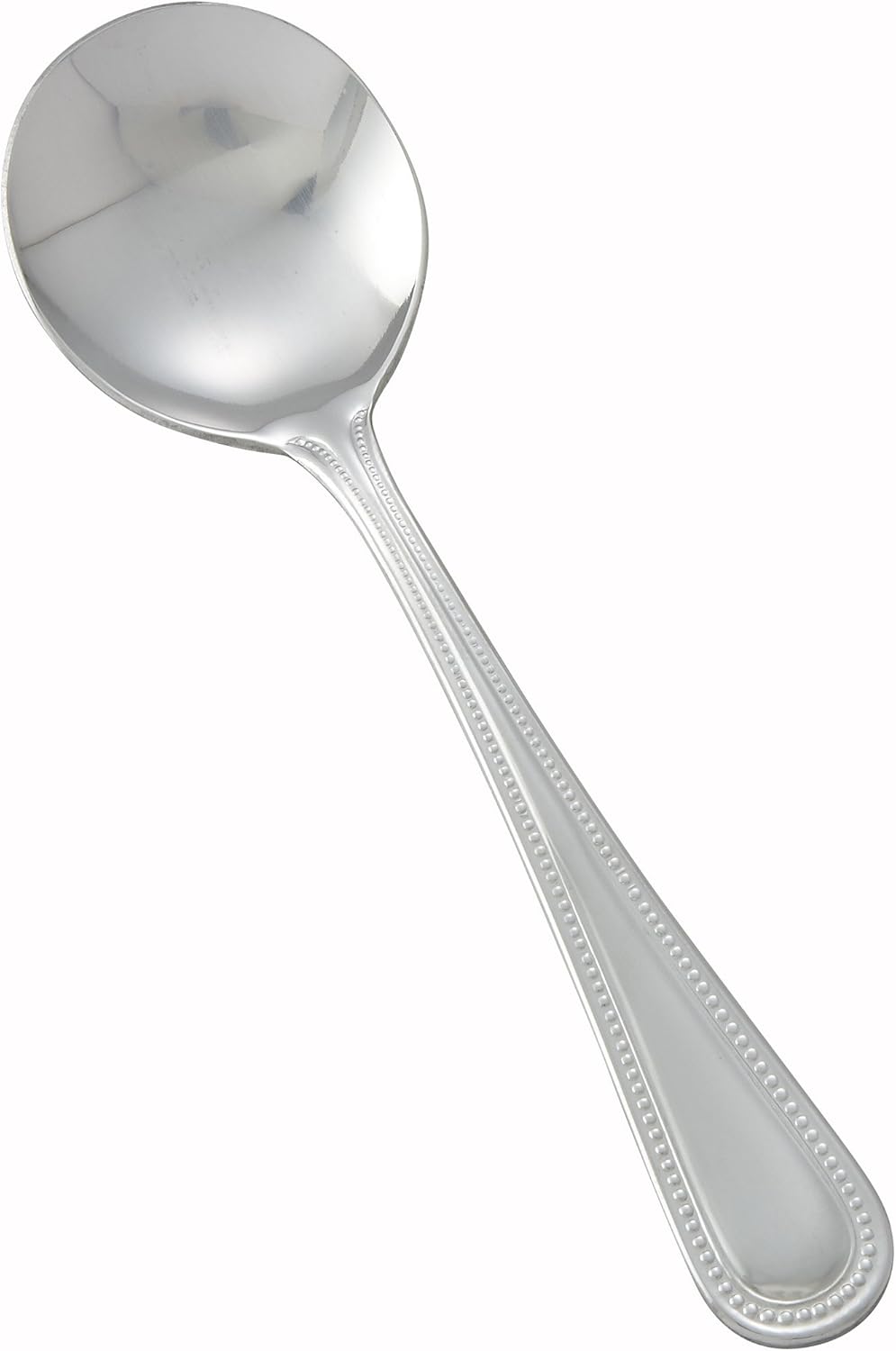 winco 0005-04 12-piece dots bouillon spoon set, 18-0 stainless