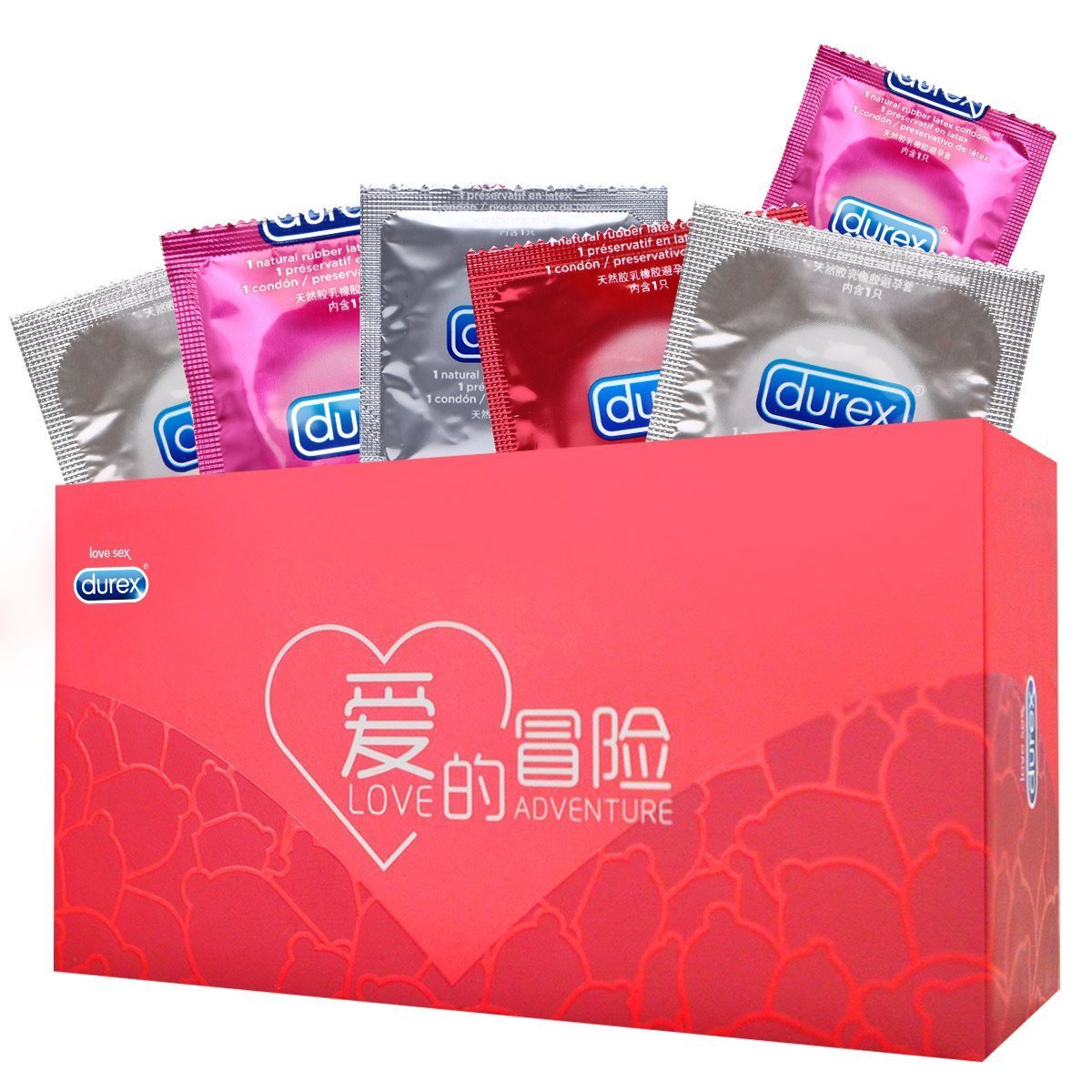 durex 杜蕾斯 避孕套安全套 爱的冒险礼盒 持久欢愉系列10只 情趣愉悦