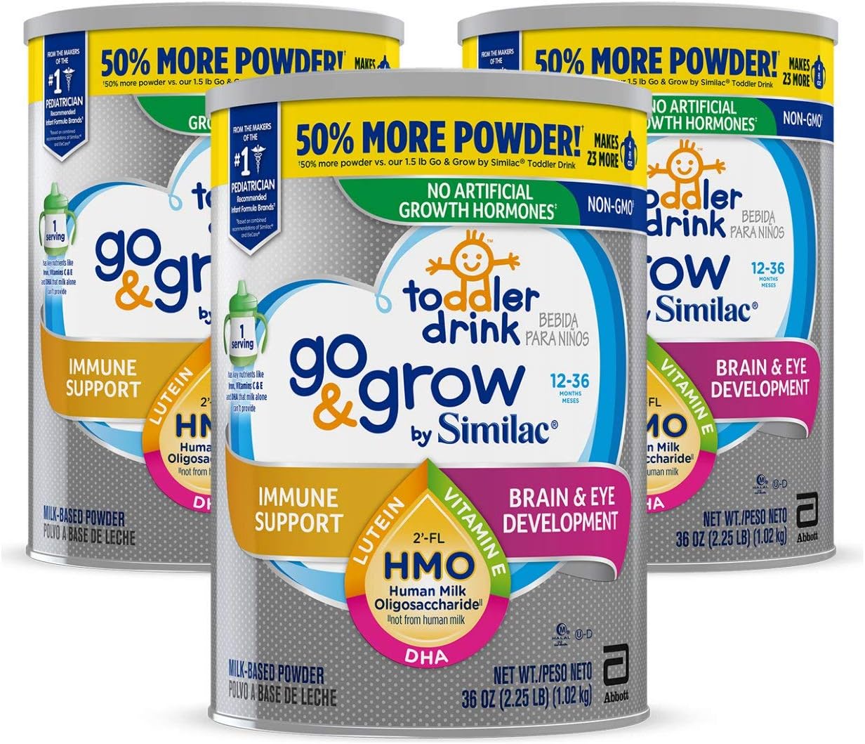 similac美国雅培3罐装nongmo幼儿奶粉prime直邮到手490元