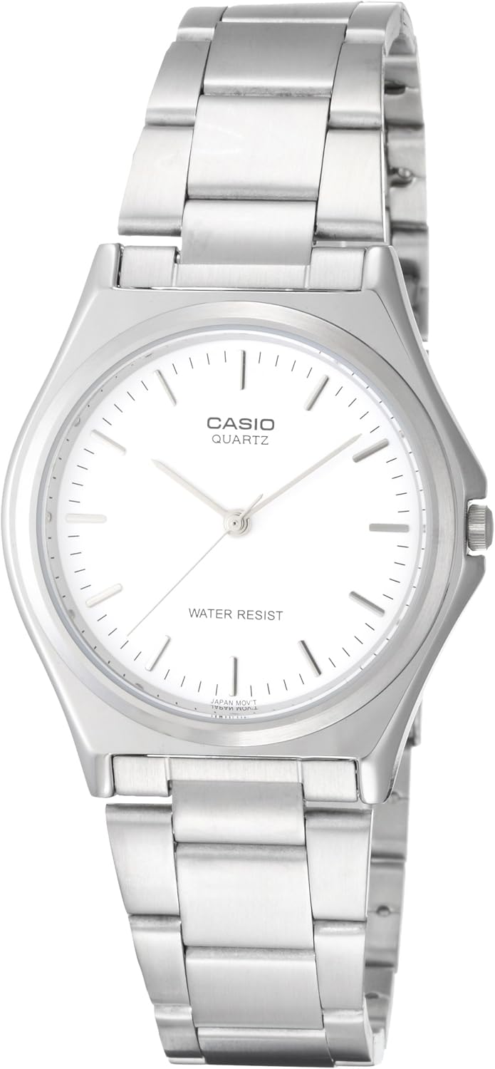 casio 卡西欧standard系列电池指针白色男表 mtp-1130a-7ardf