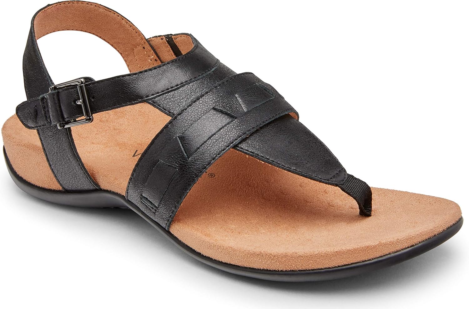 vionic 女士 lupe 平底凉鞋 - 带钩环封口和隐藏式*足弓支撑