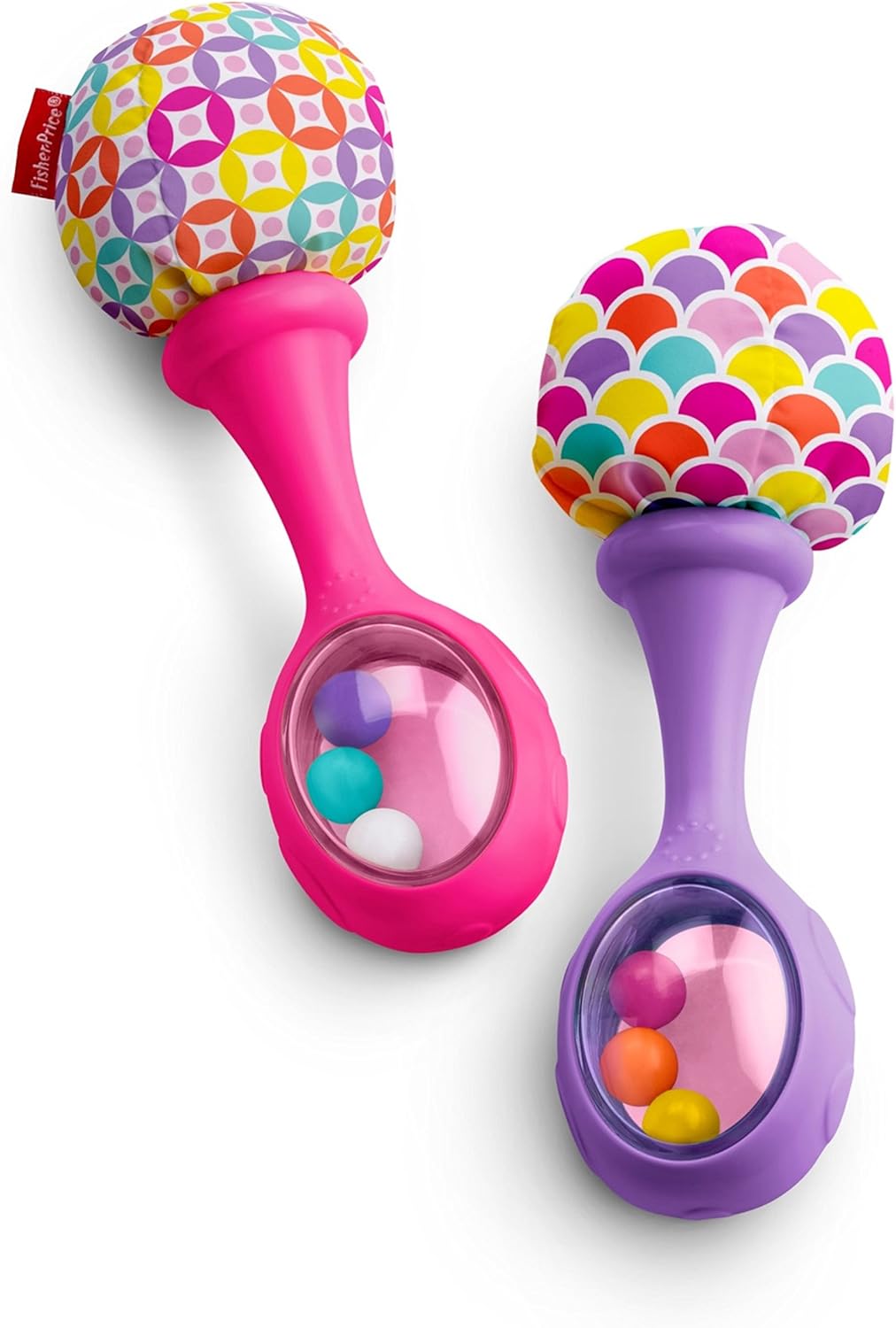 fisher-price 费雪 rattle n rock 砂槌/摇铃 粉红色/紫色