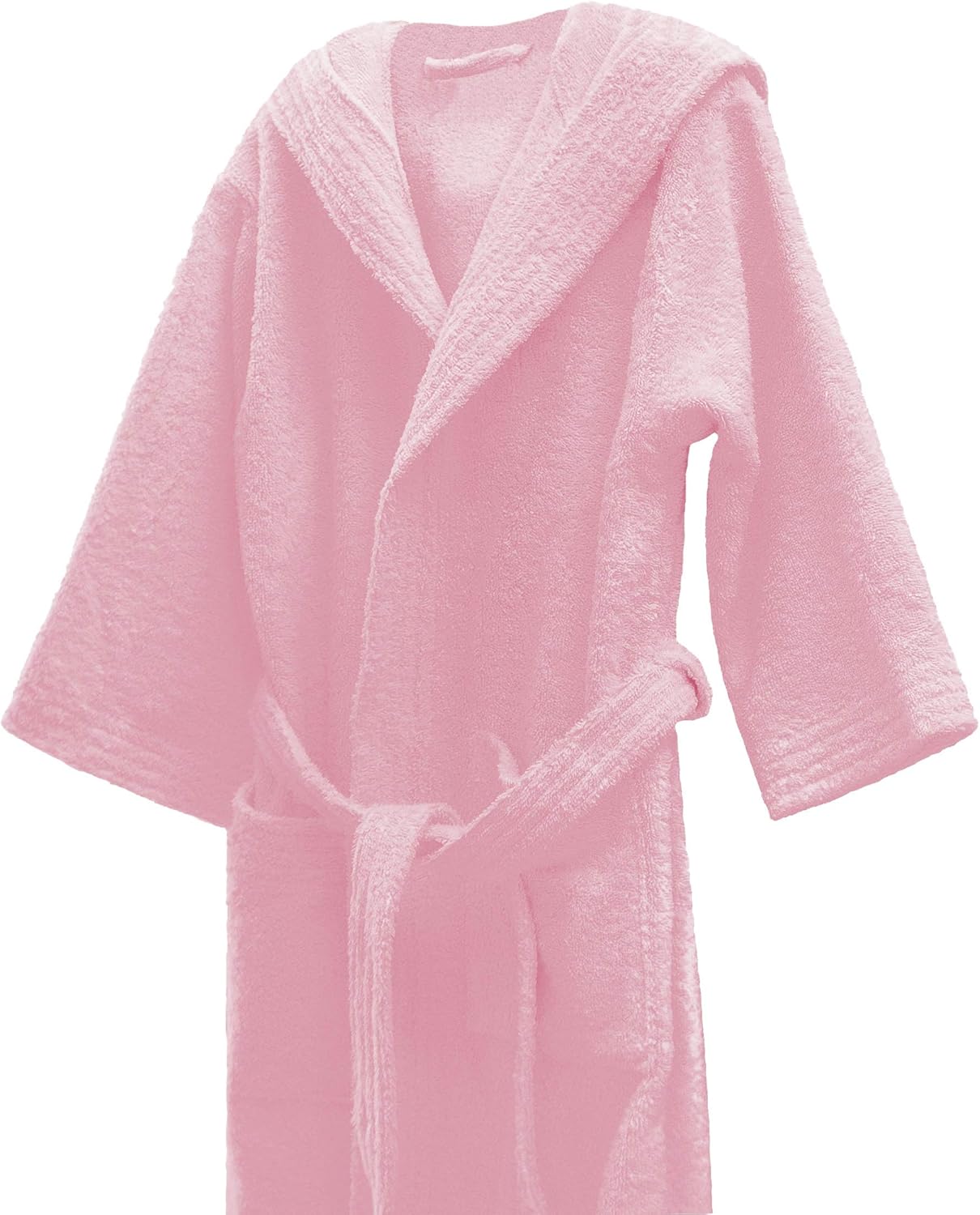 lasa pure kids - 儿童连帽浴袍,尺码 2 岁,粉色