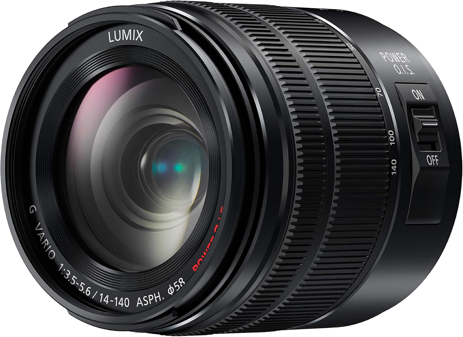 panasonic h-fs14140e9k 14-140 毫米 lumix g 可互换镜头 - 黑色