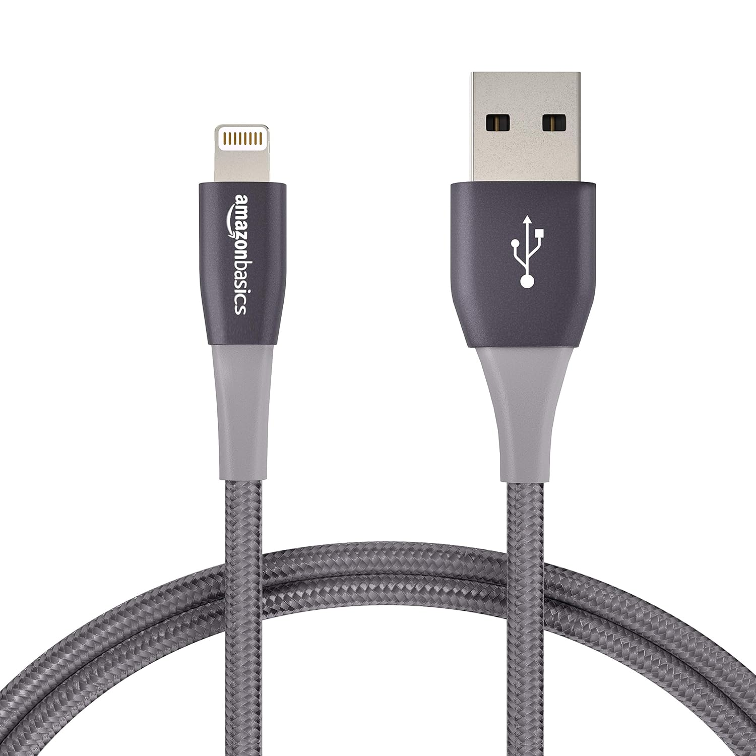 amazonbasics 亚马逊倍思双尼龙编织 usb a 数据线,带闪电接口,高级