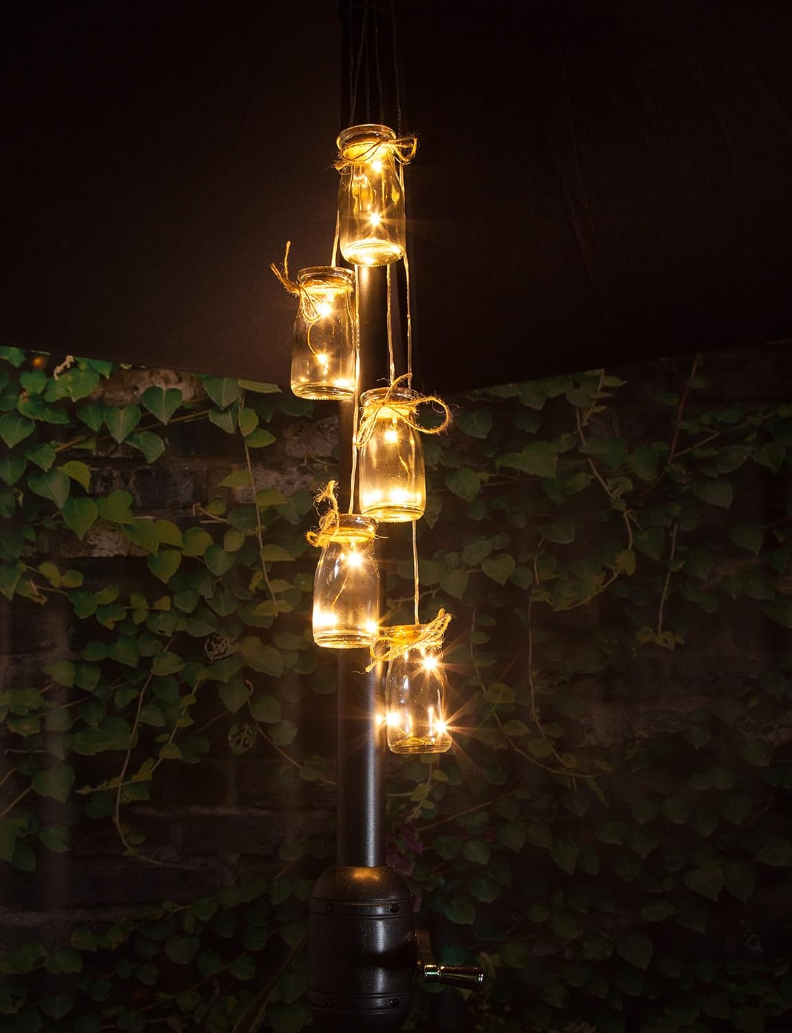 noma copper wire 马尾遮阳伞灯串,暖白色 led 灯 one size 1017014