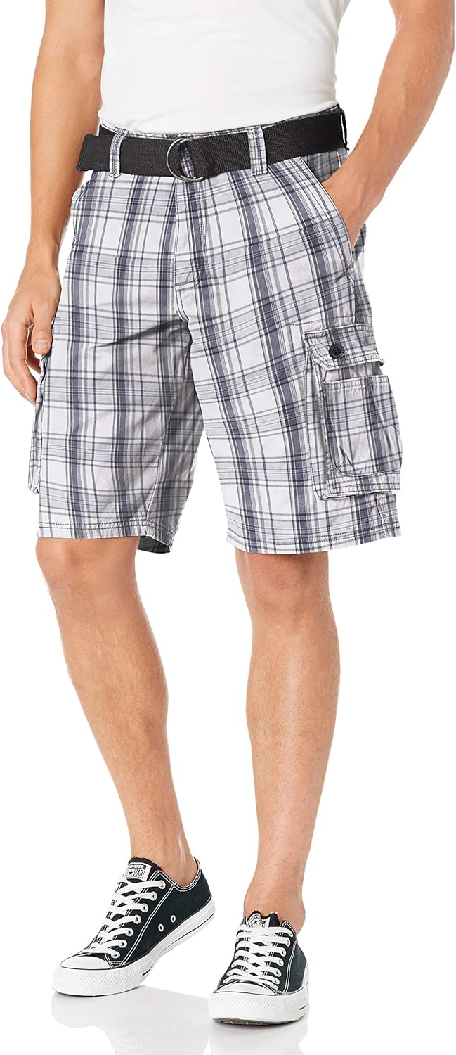 lee mens dungarees belted wyoming cargo short