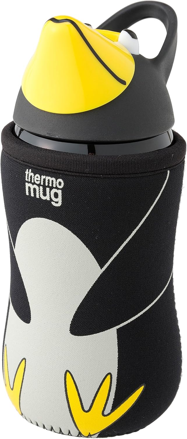 thermo mug 动物图案水杯 黑色(企鹅)
