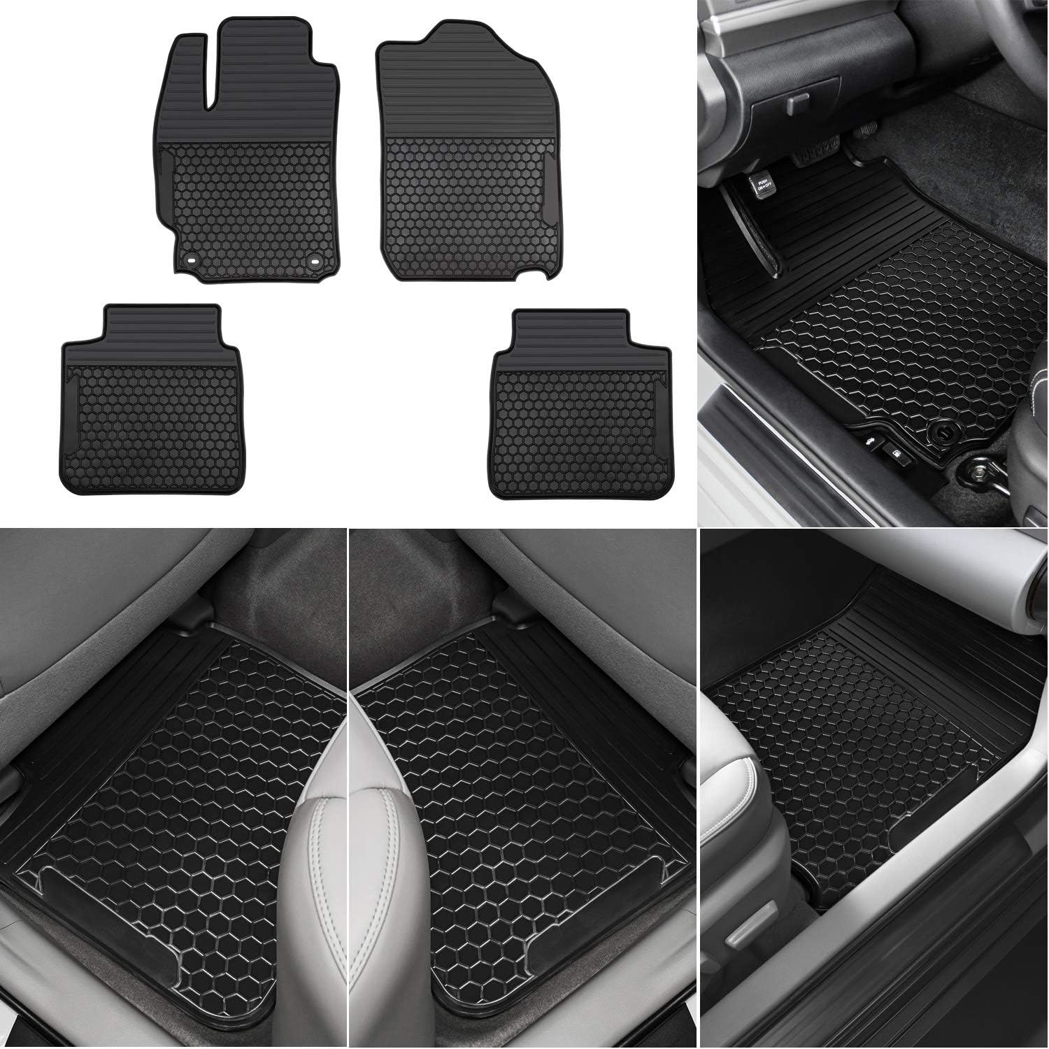 橡胶地垫地板衬垫 toyota camry 2011-2017 camry floor mats - 汽车