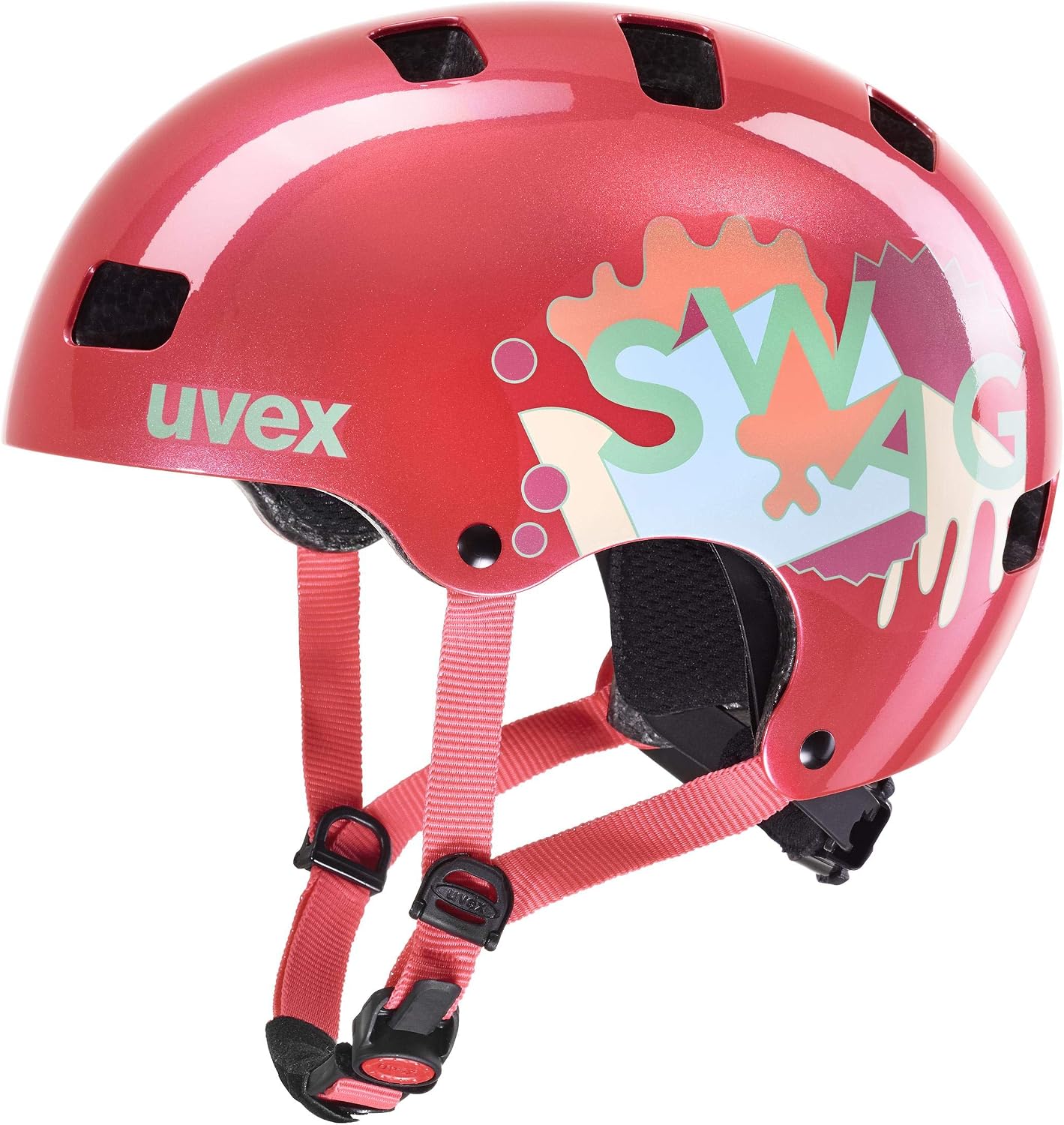 uvex 儿童 3 儿童自行车滑板自行车头盔珊瑚红色 2020