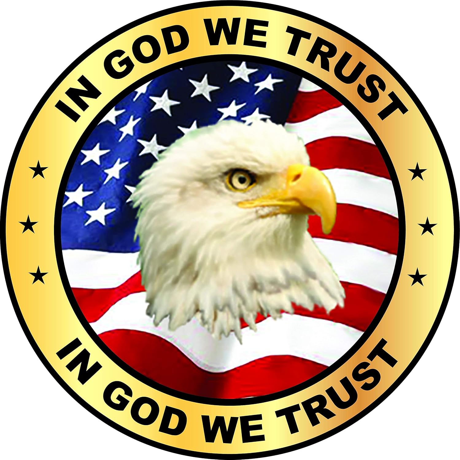 ota sticker in god we trust american used usa (gd-bk) 防水电贴花