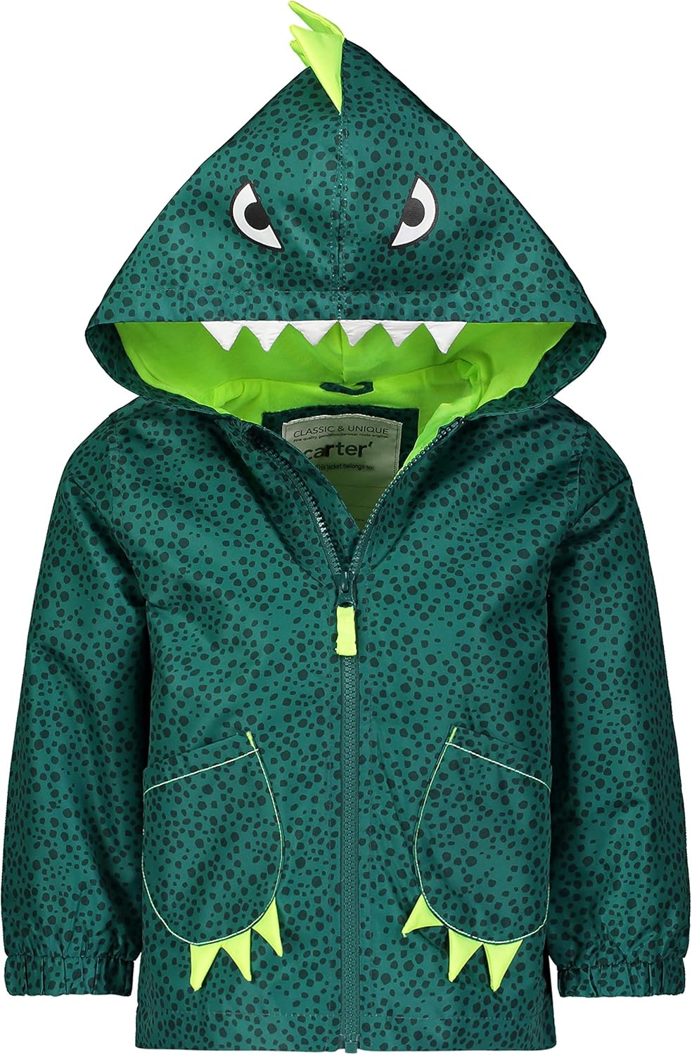 carters 卡特男婴 critter rainslicker 轻型雨衣,*恐龙,3t