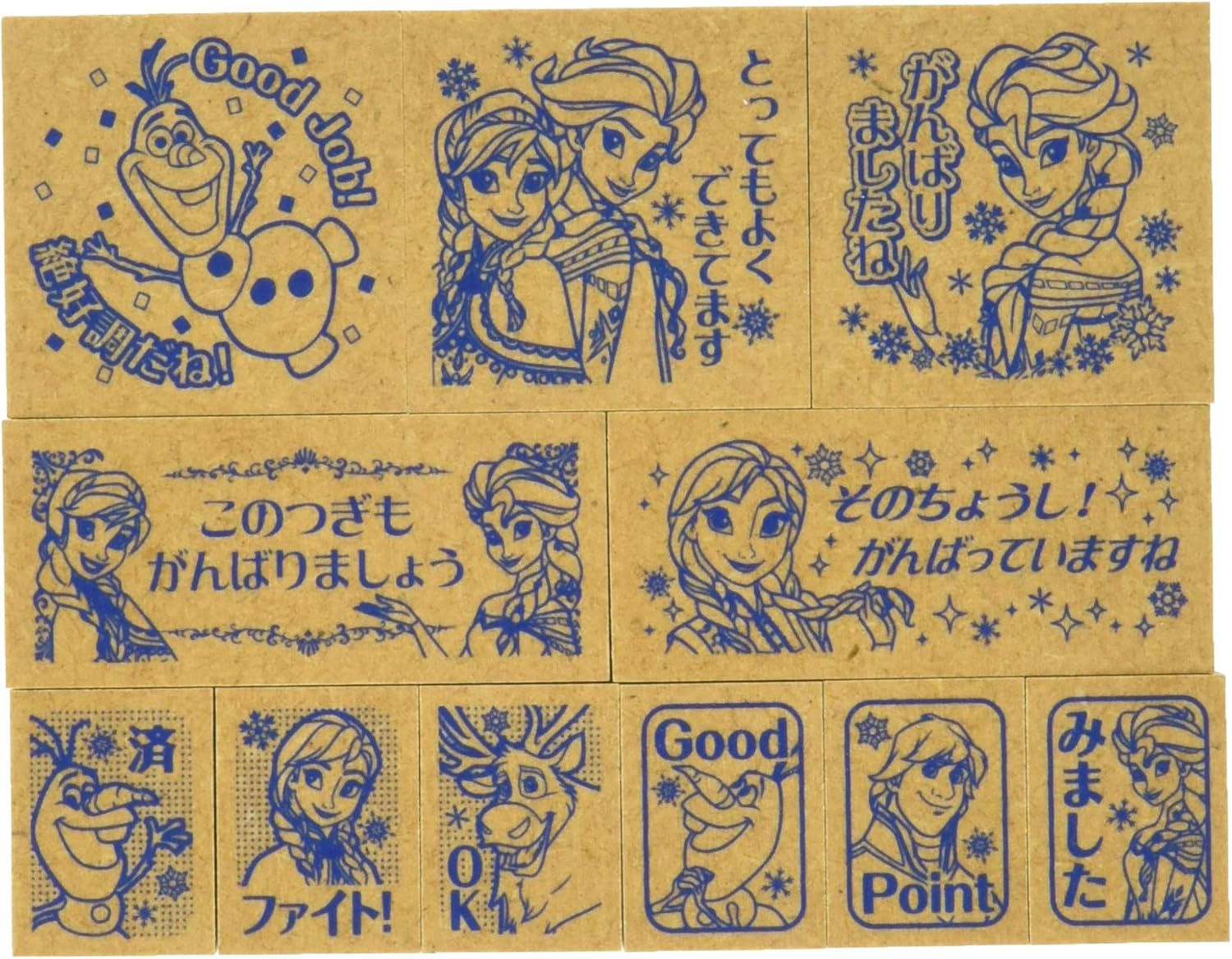 beverry 印章 木制挂坠印章 迪士尼 冰雪奇缘