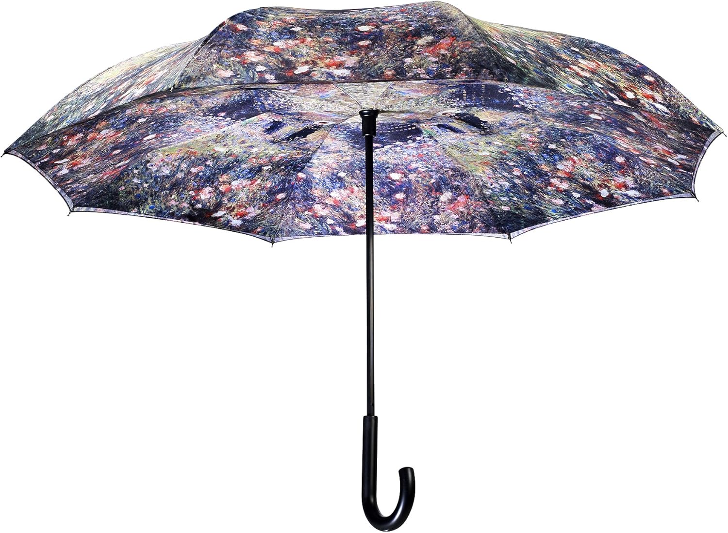 gallerias 反向闭合雨伞,renoir,女士,花园里有遮阳伞.