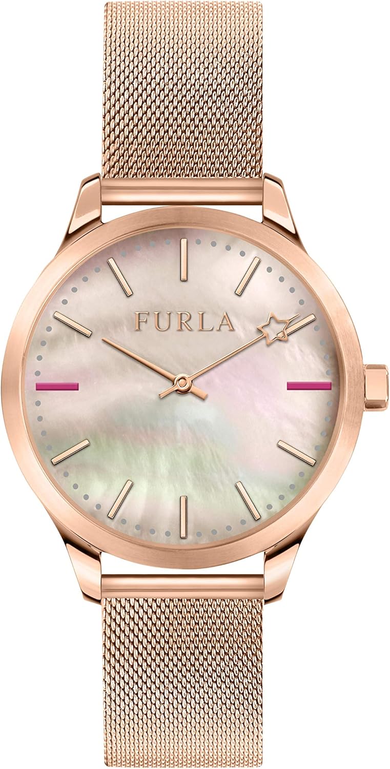 furla 芙拉 女士指针式石英手表 不锈钢表链 r4253119505