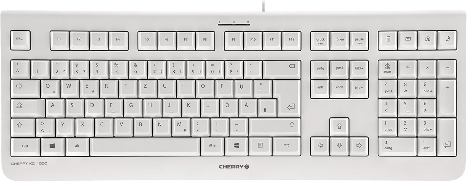 cherry jk-0800pn-0 键盘 kc1000 usb(针线布局)灰色