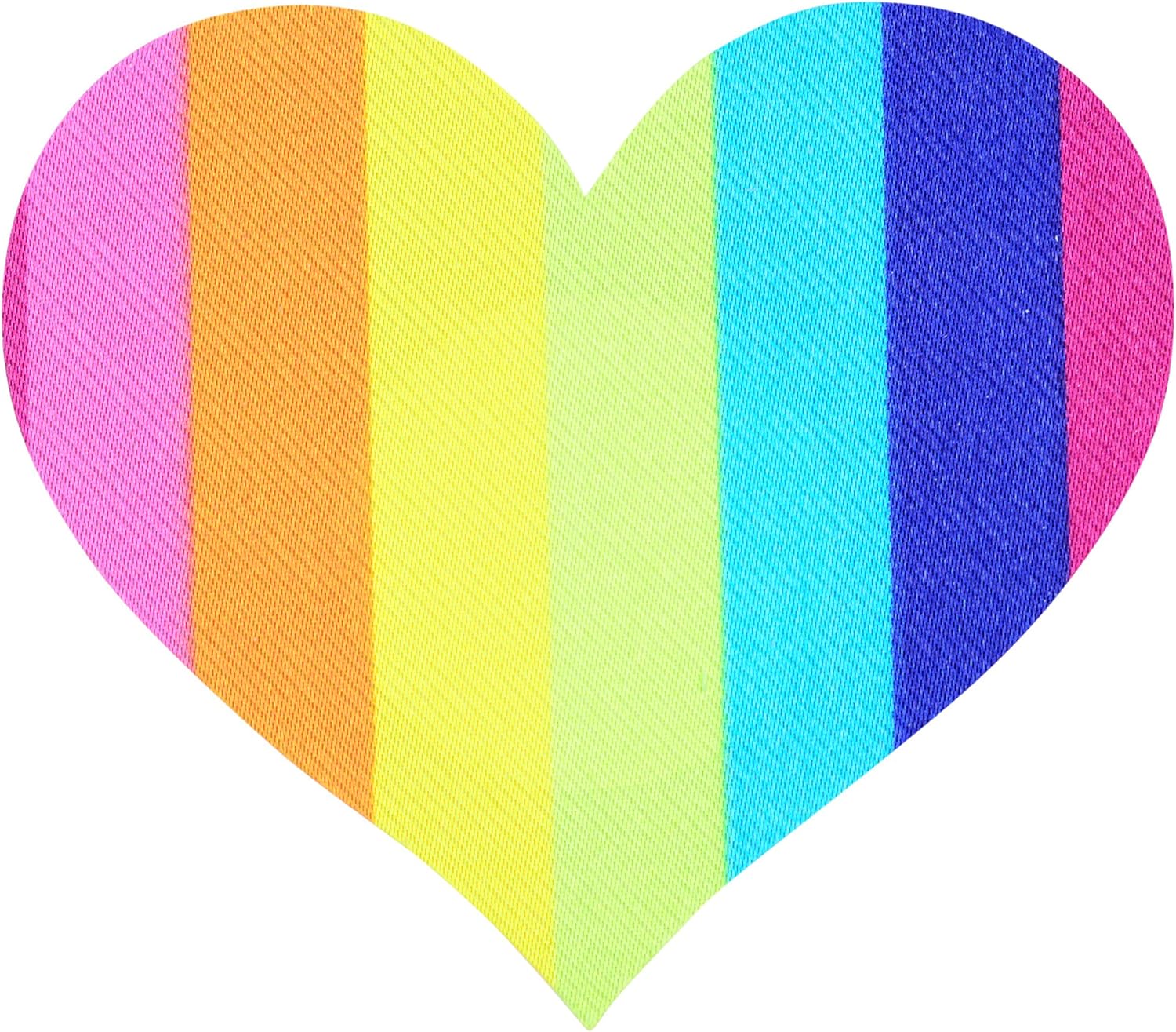 彩虹骄傲心形奶嘴盖抹膏 5 双胶一次性身体贴纸