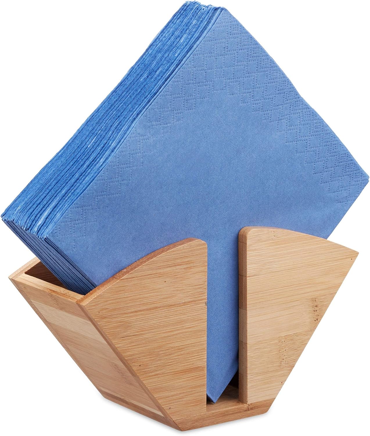 relaxdays 木制餐巾架,竹咖啡滤清器分配器,餐巾架,高 x 宽 x 深:11 x